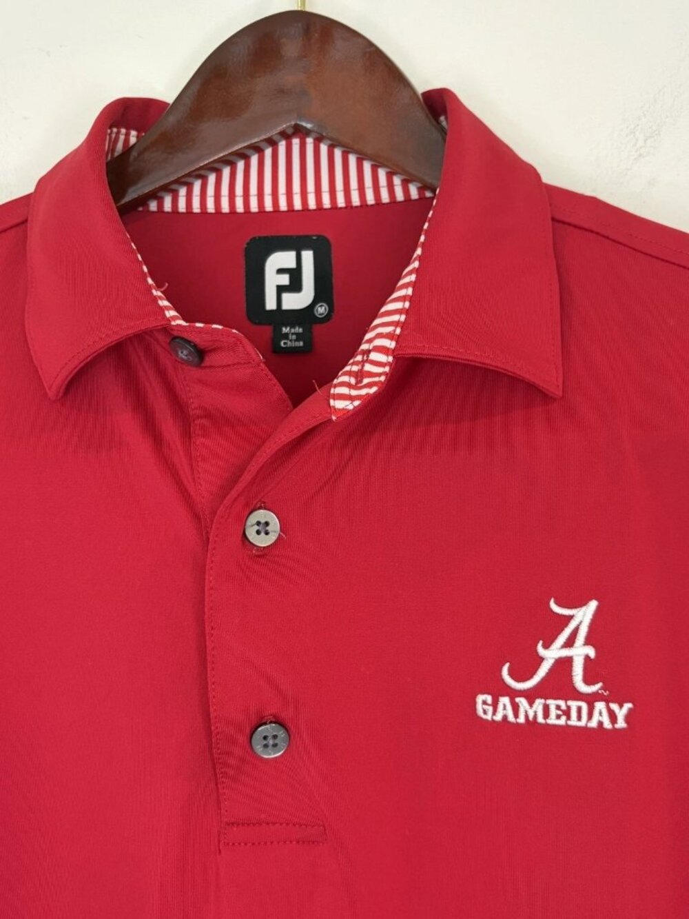 FootJoy Alabama Crimson Tide Gameday Performance Polo Shirt Men's M